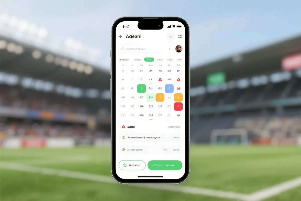 移动端应用界面示意